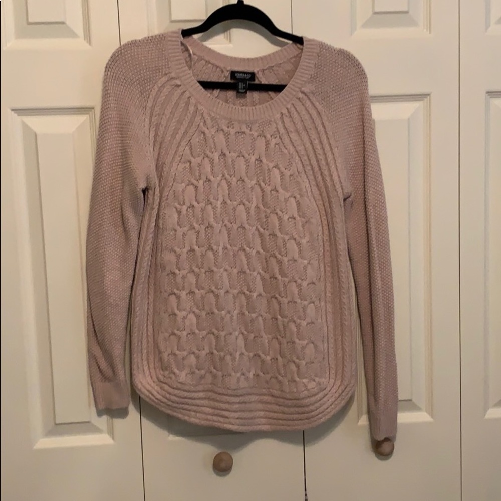 Pale Pink Long Sleeve Sweater